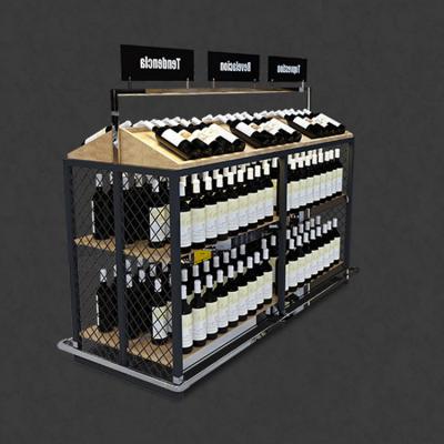 China Kainice Factory Cocktail Store Custom Size Brandy Liquor Shelves Show Customized Store Display Systems for sale