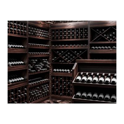 China Modern Wine Display Rack Wine Shop Design Storage Display Shelf Whiskey Wine Cabinet for Winery for sale