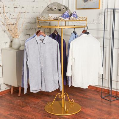 China Clothing Stores Supplier Spinner Display Rack Rotating Metal Clothing Display Rack for sale