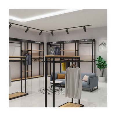 China Whole Metal Customized Color Men Clothing Stores Custom Dress Rack Display Racks Display Rack For Clothing Shelf For Clothes for sale