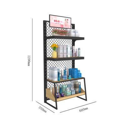 China Display Products To Attract Customers And Promot Sales Kainice ODM Cosmetics Stand Up Display Black Shop Decor Prefume Racks Display For Sale for sale