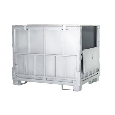 China Galvanized Collapsible Galvanized Collapsible Metal Steel Storage Box Ibc Intermediate Bulk Liquid Bulk Containers for sale