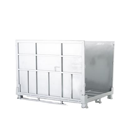 China High Quality Metal Folding Galvanized Box China Industria Industry Stackable Foldable Detachable Galvanized for sale