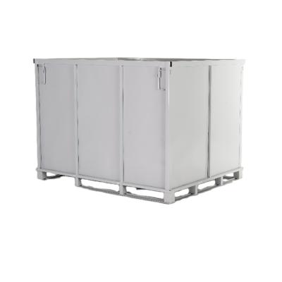 China Collapsible Containers Metal Crates Transport Welded Hot-dipped Steel Box Ibc Containers Collapsible for sale