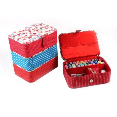 China Professional knitting sewing basket with sewing kit accessories for sale