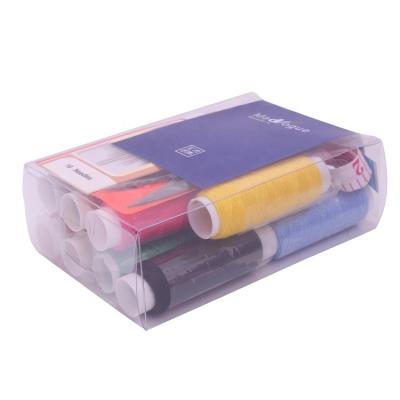 China Wholesale Mini Travel Home Hotel Work Sewing Thread Set Kit In PVC Box for sale