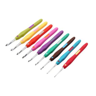 China Hand Knitting Aluminum Circular Knitting Needle Crochet Hook Set 9pcs for sale