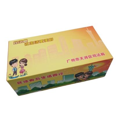 China New Paper Pulp Boxed Cozy Promotional Log Box With Custom Logo Tissue Paper for sale