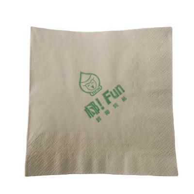 China Printed Napkins Spec. 1/6 Paper Napkin And Restaurant Napkins Customized Logo Paper Napkin For Hotel for sale