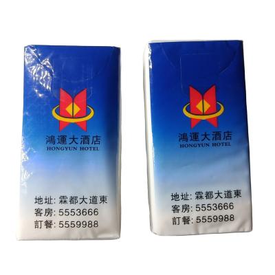 China Soft Pocket Tissue Tissue Paper Pouch Packaging Pocket Facial Custom Tissue Paper for sale