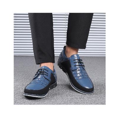 China Round Head Control Men's Breathable Casual Shoes Front Lace Up Machining Formal Shoes for sale