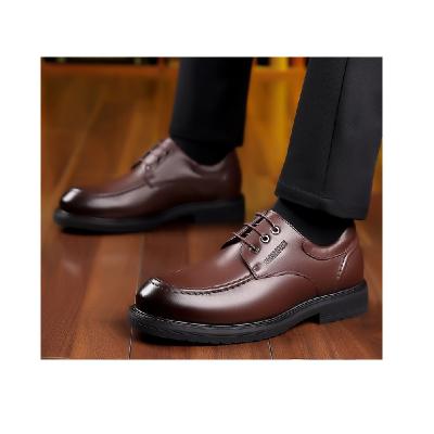 China Men's Leather Shoes Spring Business Stylish Shoes Breathable Leather Elegant Shoes for sale