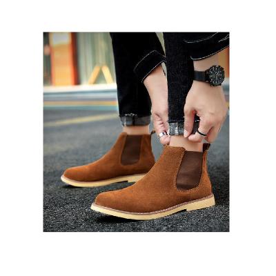 China 2022 new deodorization men's warm boots fashion Chelsea casual trend rejects Martin leather boots for sale