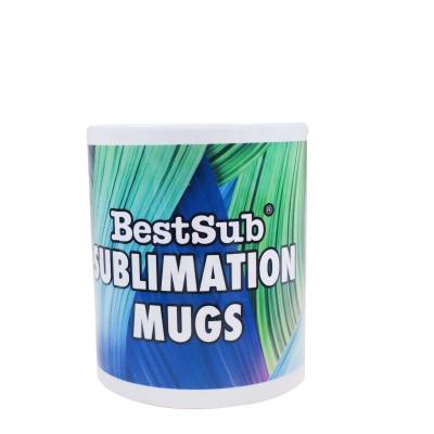 China Customized design viable 12 oz ceramic photo sublimation smart coffee mug for sale