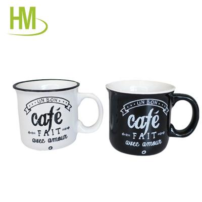 China Viable high quality ceramic mug printing 12oz camfire mug for sale