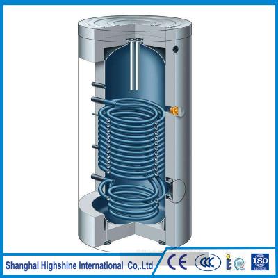 China China Manufacturer Dual Coil Water Solar Water Storage Tank Pressure Solar Water Tank For Split Pressurized Heater for sale