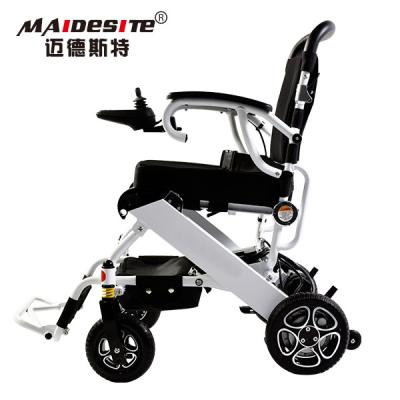 China Handicapped Electric Wheelchair Foldable , Compact Motorized Wheelchair 130KG for sale