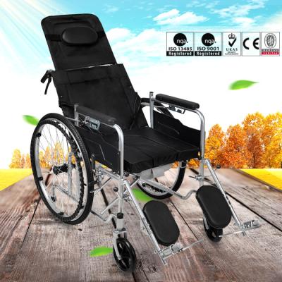 China Adjustable Lightweight Manual Wheelchair Spray Steel Material 20kg for sale