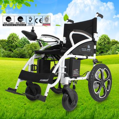 China Custom Collapsible Electric Wheelchair , Travel Wheelchair Lightweight 130kg for sale