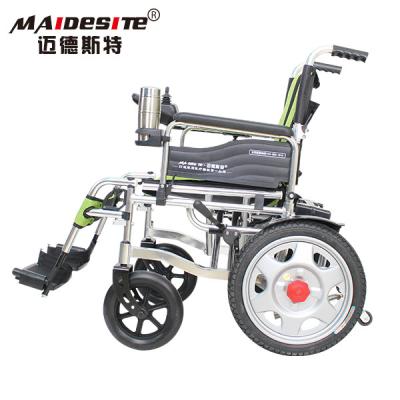 China Het Aluminiumlegering van de Gehandicapten Draagbare Gemotoriseerde Rolstoel 1 Jaargarantie Te koop