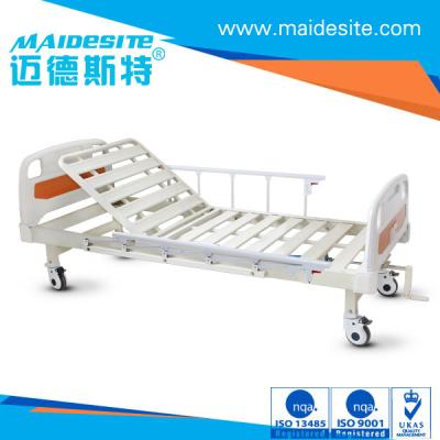 China ISO CE Certificated One Crank Electric Patient Bed , Falling Protection Backrest Lifting 0-80° for sale