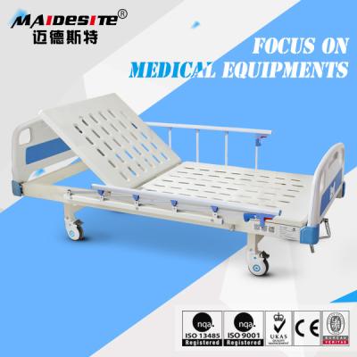 China Cama ajustable del fabricante del solo manual antiguo del hierro, camas del estilo del hospital en venta