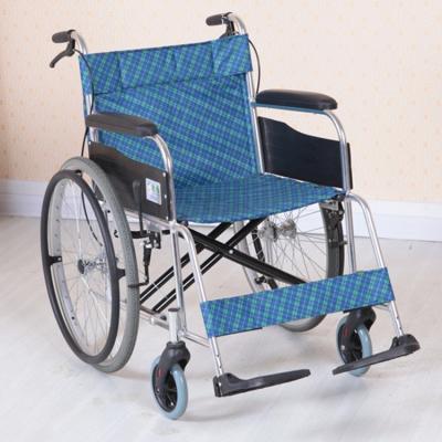 China Silla de ruedas manual ligera plegable de descanso simple de Filipinas, peso neto 13 - 16KG en venta