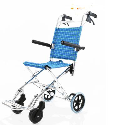 China SLY100 Foldable light weight travel wheelchair for airplane for sale