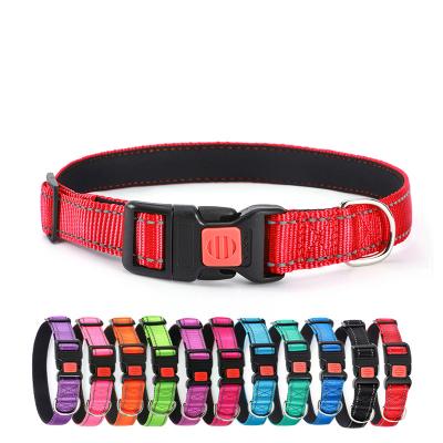 China Reflective Safety Tag Cat Collar Breakaway Buckle Cats Nylon Reflective Collar for sale