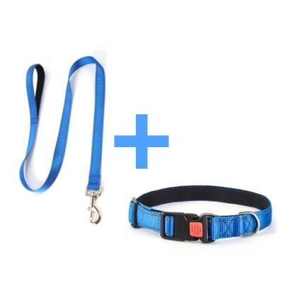 China Thoughtful Manufacturer Oem Custom Soft Padded Adjustable Thoughtful Nylon Dog Collar Leash Set With Buckle for sale