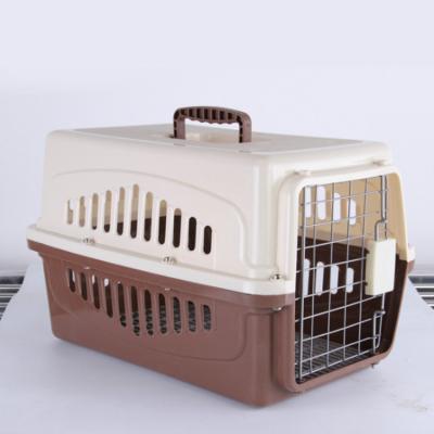 China Low Moq OEM Breathable Luxury Solid Color Small Pet Carrier Boxes Dog Cats Plastic Pet Display Cage Manufacturer for sale