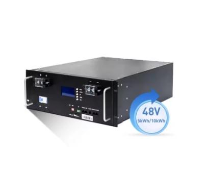 Κίνα 48V 100Ah 200Ah Rackmount Lifepo4 Battery With LCD Display BMS Lithium Batteries 5kwh 10kwh προς πώληση