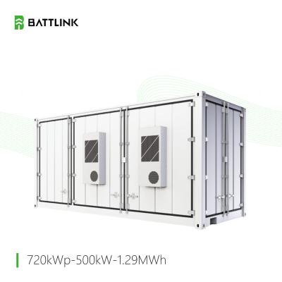 China 500kW/1,29MWh-container ESS-oplossing Container-energieopslagsysteem Buitenkasteel Back-up Power Net Metering Te koop