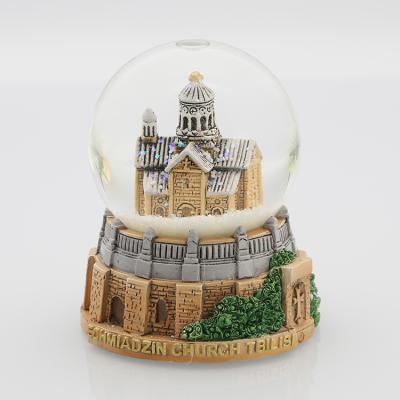 China 65mm Diameter Hand Made Water Ball Home Decoration Souvenir Snow Globe for sale