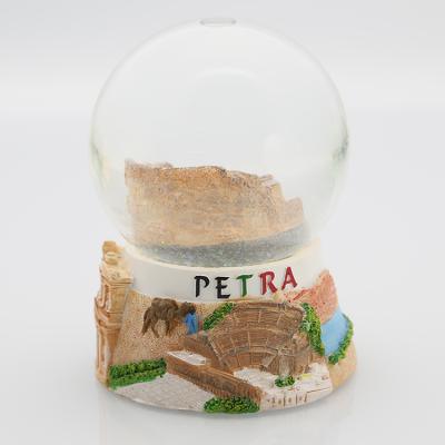 China Hand Made 80mm Water Ball Diameter Souvenir Water Snow Globe for sale