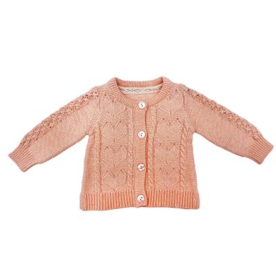 China 100%COTTON Chunky Winter Sweater Children Girls Lovely Symbol Children's Cardigans Wholesale 100%COTTON for sale