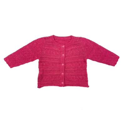 China ODM Striped Solid Nylon/Cotton Nylon/Cotton Girls Pink Sweater Cardigans Kids Cardigans for sale