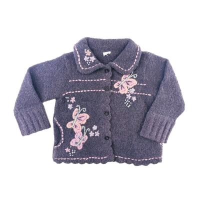 China Wholesale Nylon/Cotton Nylon/Cotton Babies Toddler Winter Sweater Embroider Kids Cardigans Girls for sale