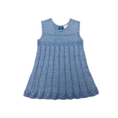 China ODM/OEM Anti-Static Anti-static Custom Baby Dresses Kids Clothes Girl Dresses Kids Stylish Dress Sweater Knit Jumper Skirt Sleeveless for sale