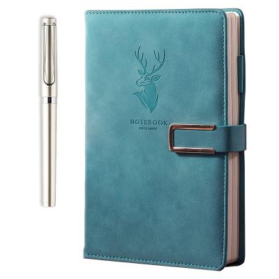 China Eco-friendly A5 Hardcover Paper Customizable Printing PU Leather Notebooks 2022 Logo Printed Diary Hardcover Planner Colorful Wholesale for sale