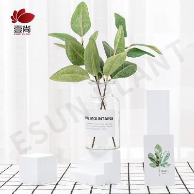 China LE0094 Eco-friendly Artificial Leaves Wedding Decoration Artificial Flowers With Leaves Hotel Home Decor for sale