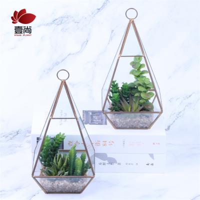 China 2020 Eco-friendly Wholesale Artificial Plants Succulent Potted Plant For Indoor Home Decor ES0974 for sale