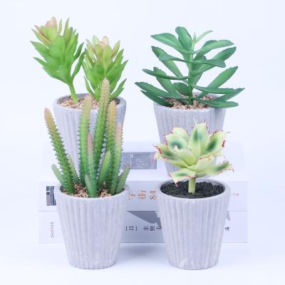 China ES1076-1 Excellent Quality Eco - Friendly Modern Style Small Artificial Succulent Potted Plants for sale