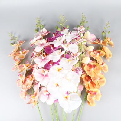 China Eco - Friendly Artificial Spray Orchid Flower With 9 Heads 5 Fruits Home Decoration FL0011 for sale