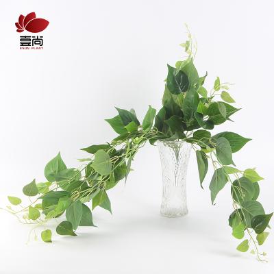 China LE0021 Artificial Eucalyptus Vines Greenery Wedding Backdrop Arch Wall Deco Eco-friendly Artificial Garland Faux Silk Eucalyptus Leaves for sale