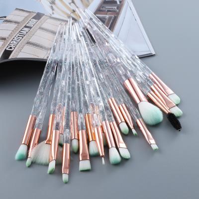 China FLD 20pcs Colorful Professional Cosmetic Make Up Tool Bling Eye Makeup Brushes Set for sale