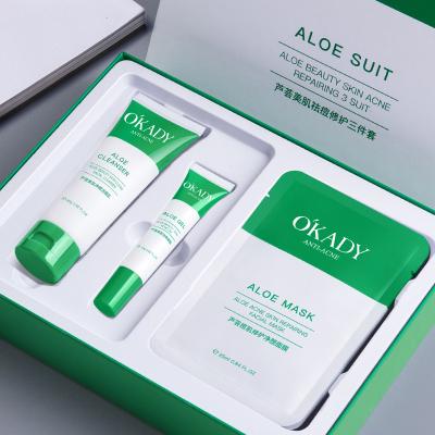 China Effective Acne Removal Face Fade Spots Oil Control Shrink Acne Cream Treatment Peeps Whitening Moisturizing Acne Cream Set for sale