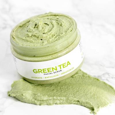 China Exfoliator Exfoliator Green Tea Facial Scrub Gentle Daily Exfoliator Infused Facial Scrub with Green Tea, Lemon Grass and Sugar for sale