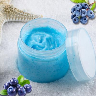 China Exfoliator Private Label Best Face Exfoliator Scrubs Fruit Exfoliating Soft Glowing Skin Facial Scrub With Coconut Turmeric Blueberry VC for sale