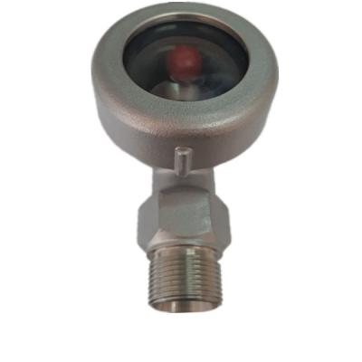 China Threaded Plastic Ball Water Flow Indicator 1/4